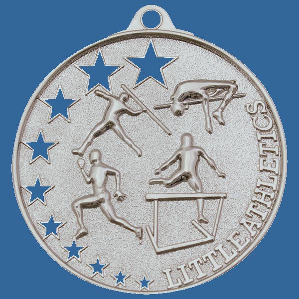MH941St Bright Star Series Little Athletics Medal Antique Silver