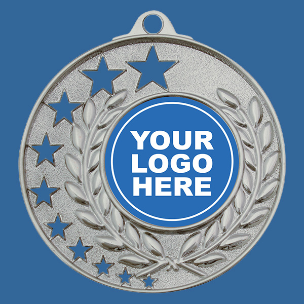 MH950St Bright Star Series Bright Silver Medal 52mm with Custom Insert