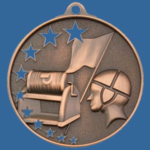 MH958Bt Bright Star Series Life Saving Medal Antique Bronze