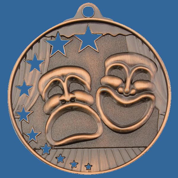 MH994Bt Bright Star Series Drama Medal Antique Bronze