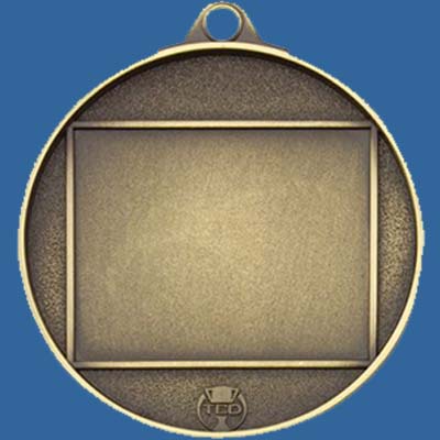 MXBackt Wreath Series Medal Back View 35 x 28mm Engraving or Printed Plate Area