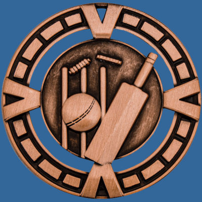 MY910Bt Varsity Series Cricket Medal Antique Bronze