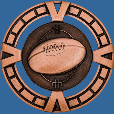 MY912Bt Varsity Series AFL Aussie Rules Medal Antique Bronze