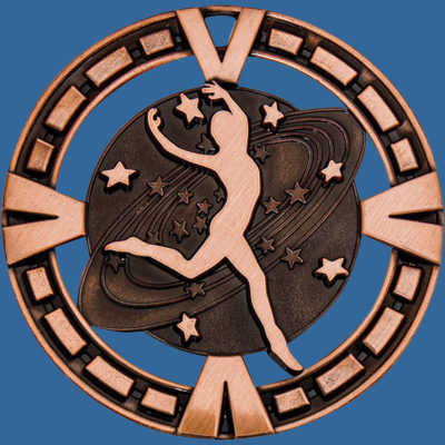 MY932Bt Varsity Series Dance Medal Antique Bronze