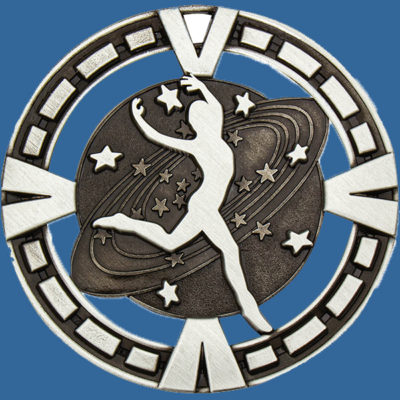 MY932St Varsity Series Dance Medal Antique Silver