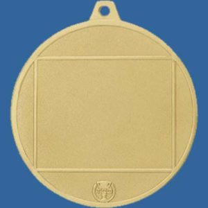 MZBackt Glacier Frosted Series Medal Back View 35mm x 28mm Engraving or Printed Plate Area