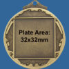 M101Gt Wreath Series Antique Gold 52mm Diameter - 3mm Thick - Image 2