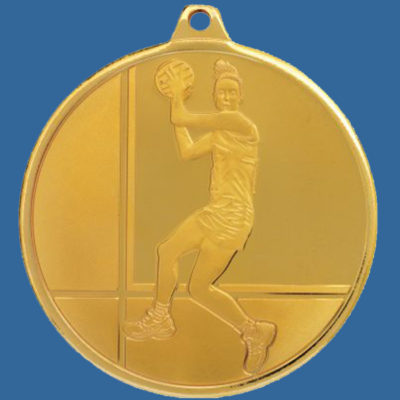 Netball Medal Gold Glacier Frosted Series MZ911Gt