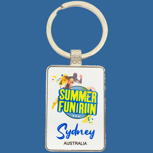 SK03t Keyring Vista Mini Sub Metal with Rectangle Printed Plate