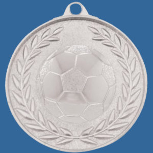 Soccer Football Medal Silver Wreath Series MX904St