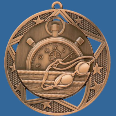 Swimming Medal Bronze Galaxy Series MQ902Bt