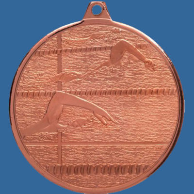 Swimming Medal Bronze Glacier Frosted Series MZ902Bt