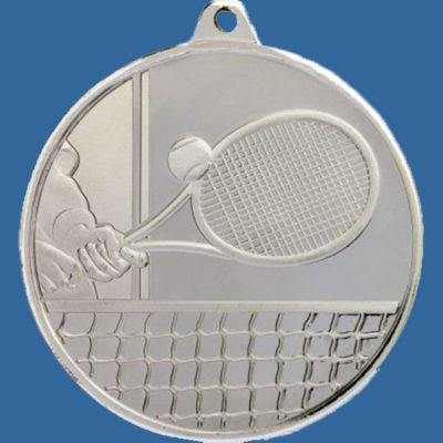 Tennis Medal Silver Glacier Frosted Series MZ907St