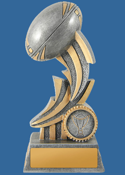 1001-6e Resin Rugby Trophy Lrg