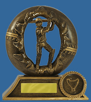 595-1BATAe Batsman Resin Cricket Trophy