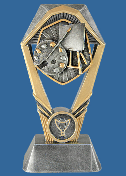 18_+RI46Ge Hex Tower Series Art Resin Trophy