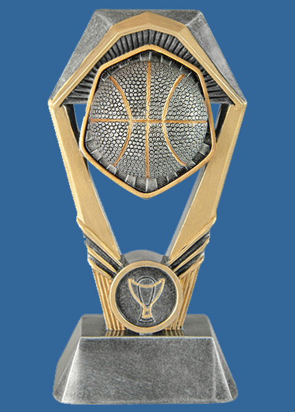 18_+RI7Be Hex Tower Series Basketball Resin Trophy