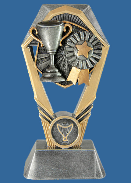 18_+RI92Ge Hex Tower Series Achievement Resin Trophy