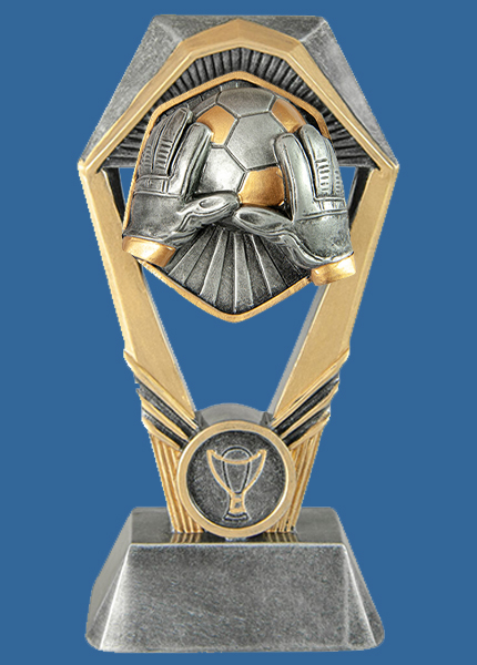 18_+RI9GKe Hex Tower Series Soccer Goalkeeper Resin Trophy