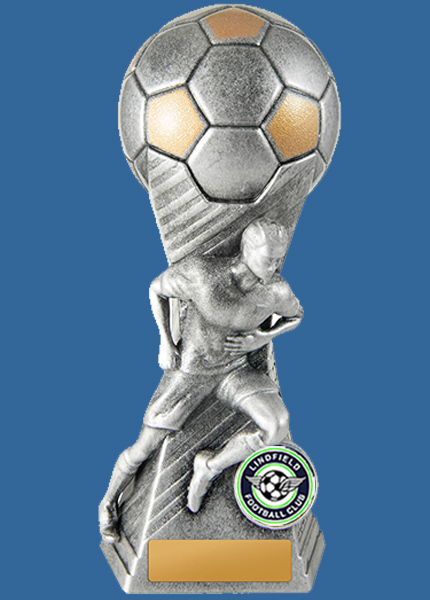 LF#1121-9M_e Plastic Resin Football Trophy Male
