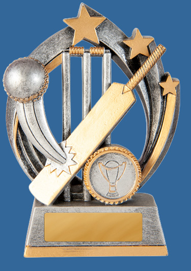 632-1_e Atomic Series Cricket Resin Trophy