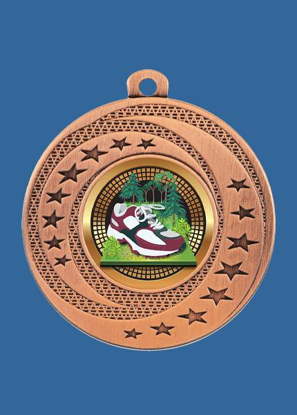 BSW125Bt Wayfare Series Cross Country Medal Antique Bronze