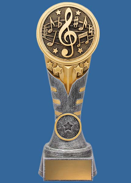 KN221_t Ikon Series Music Resin Trophy