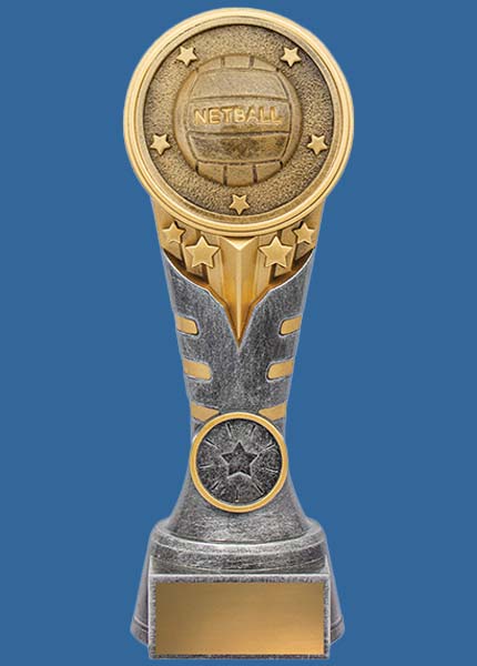 KN237_t Ikon Series Netball Resin Trophy