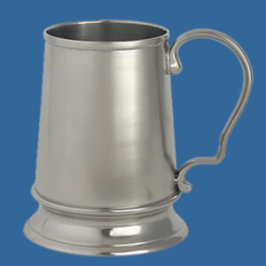 IT H18Pr Pewter Plated Brass Tankard Harvard