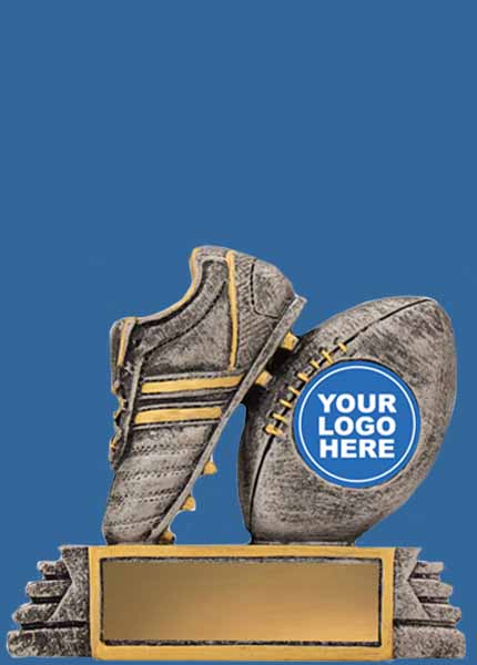 12031t Silver Icon Boot Resin AFL Aussie Rules Trophy