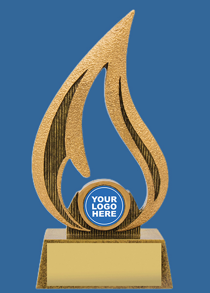 A1825_t Flame Resin Trophy