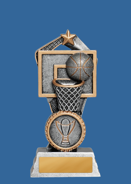 1015-7_e Santorini Series Basketball Resin Trophy