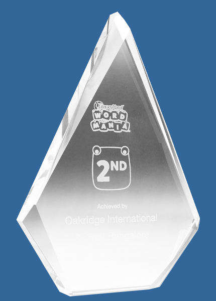 1366_e Essense Arrowhead Clear Glass Award Trophy (19mm Thick)