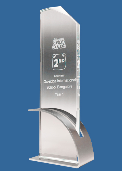 1373Se Modern Fusion Blade Clear Glass Award (12mm Thick)