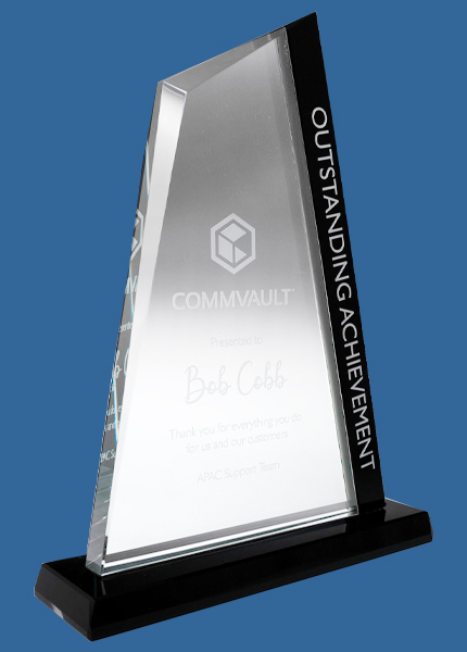 1385-3BKe Harmony Peak Clear Glass Award (15mm thick)