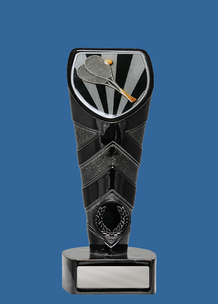 25BK_-CS60e Black Cobra Squash Trophy