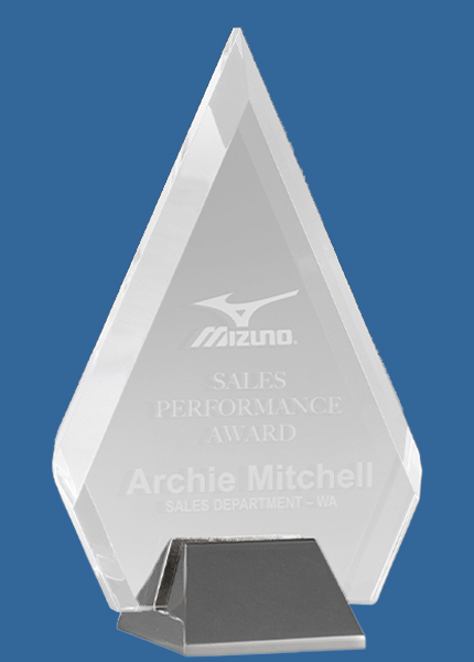 EAC06_e Glacier Series Arrow Clear Acrylic Award