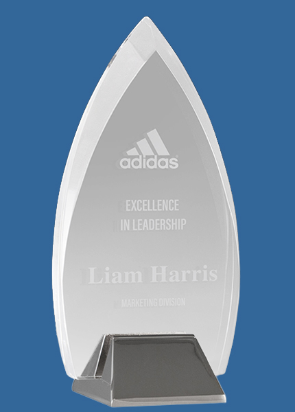 EAC08_e Glacier Series Flame Clear Acrylic Award