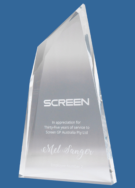 EAC1_e Arctic Peak Clear Acrylic Award (25mm thick)