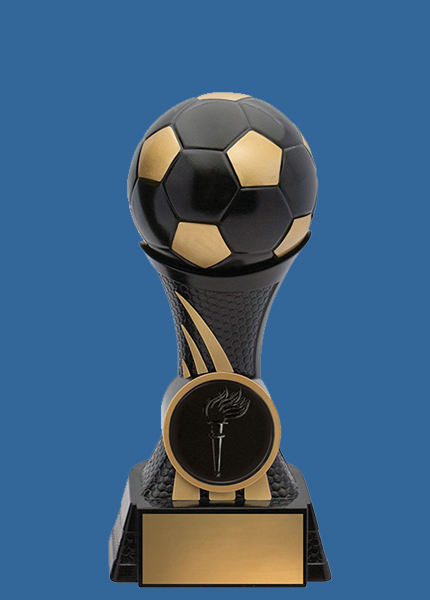 35004_t Ultra Black Resin Football Trophy