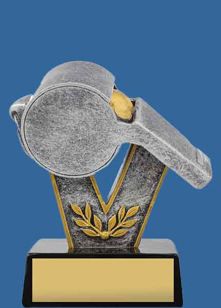 A411t Silver Whistle Resin Trophy
