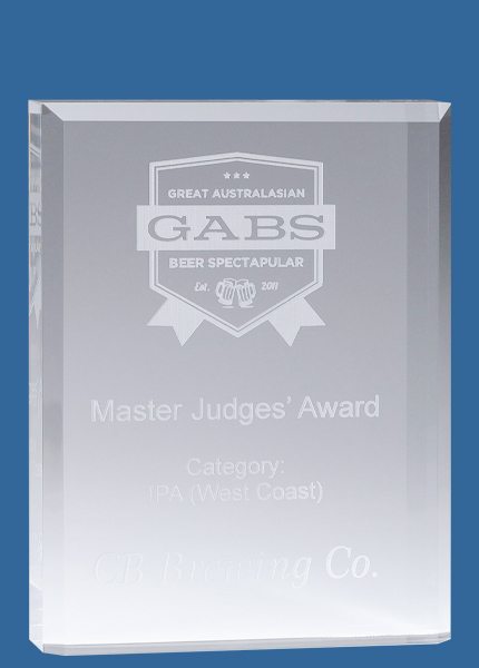 AC101_t Block Clear Acrylic Award (25mm thick)