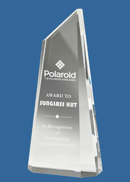 CC302_t Monument Peak Clear Crystal Award (55mm thick)
