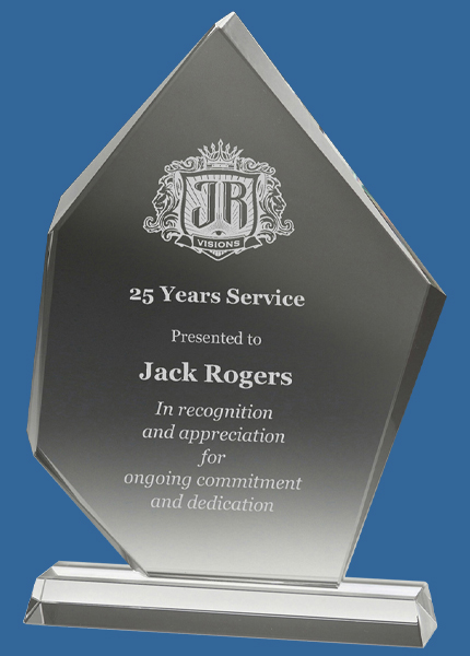 CC955_t Premier Peak Clear Crystal Award (20mm Thick)