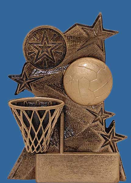 GK053i All Star Series Resin Netball Trophy