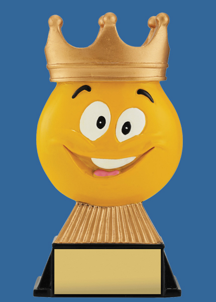 12512t Resin Crown Emoji Trophy