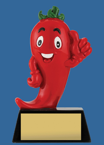 12513t Resin Chilli Character Trophy