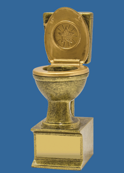 A1881t Resin Toilet Trophy
