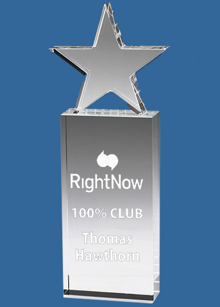 CY255t Clear Crystal Tower Star Award