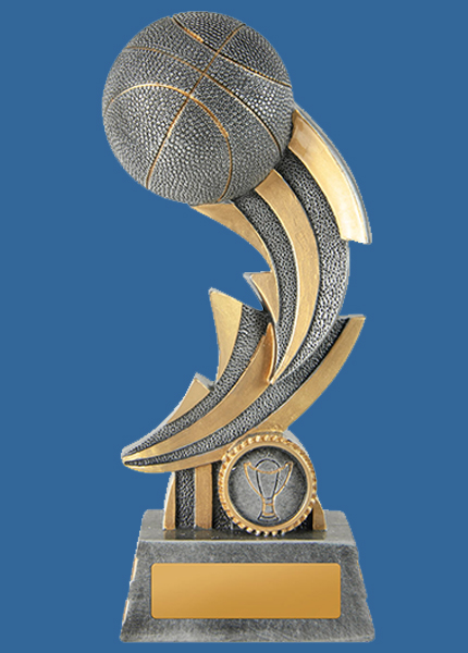1001-7_e Thunder Bolt Series Resin Basketball Trophy